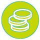 correct green coins